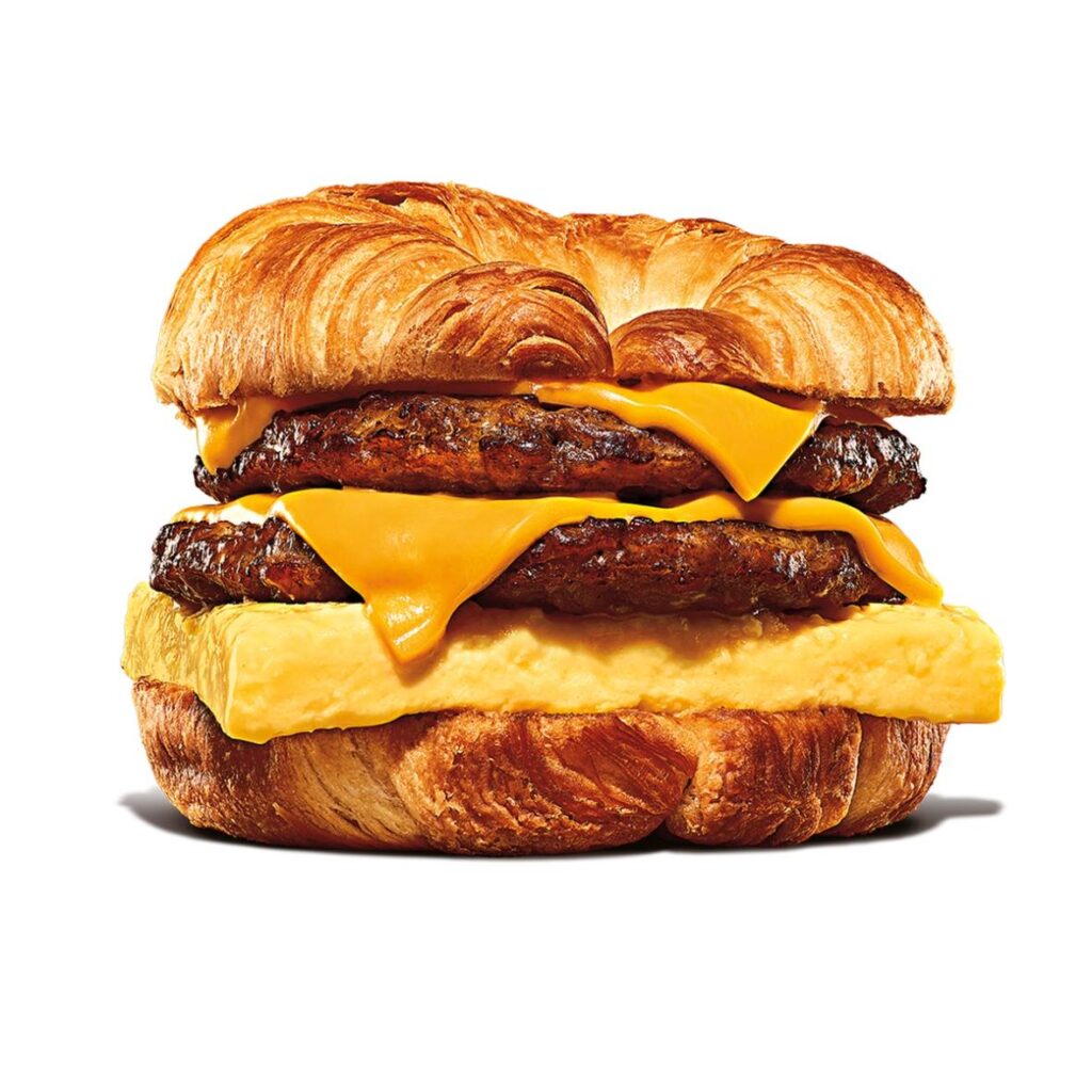 Burger King Double Sausage, Egg & Cheese Croissan'wich Meals